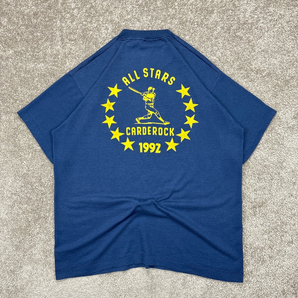 Vintage 1992 Carderock All Stars‎ Baseball T Shirt Large